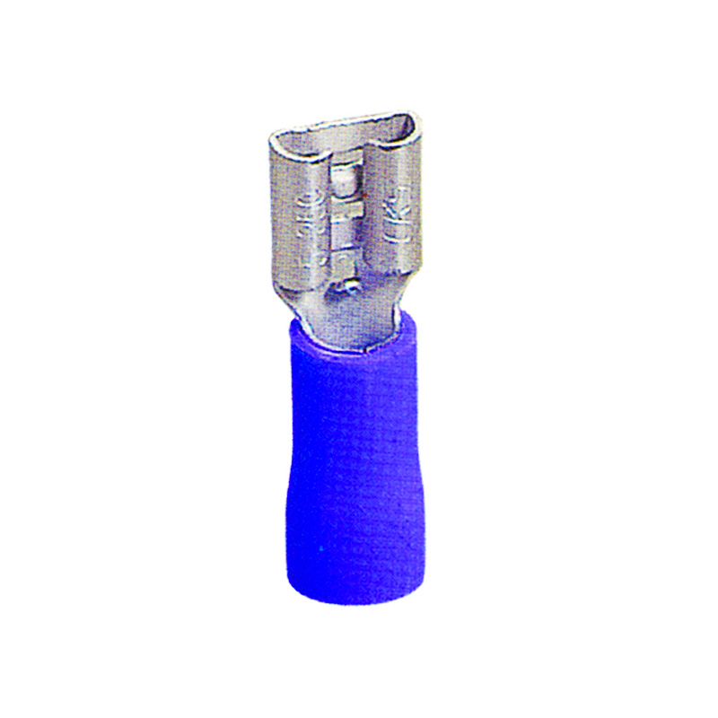 TERMINAL ENCHUFABLE AISLADO HEMBRA 6,3 MM AZUL
