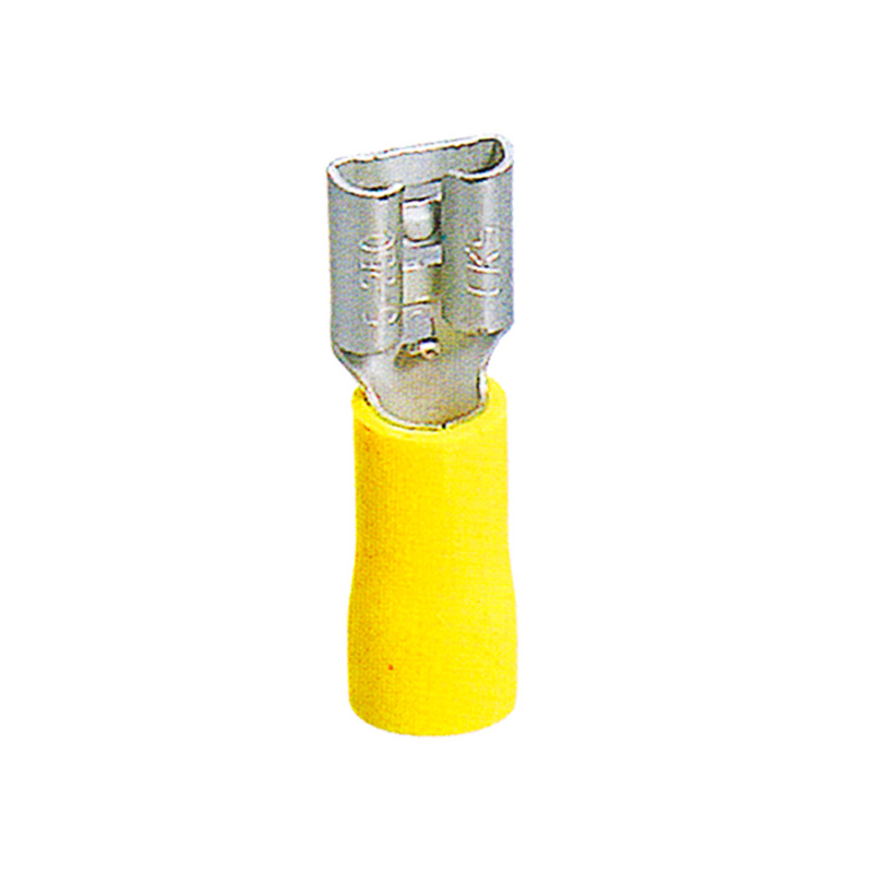 TERMINAL ENCHUFABLE AISLADO HEMBRA 6,3 MM AMARILLO