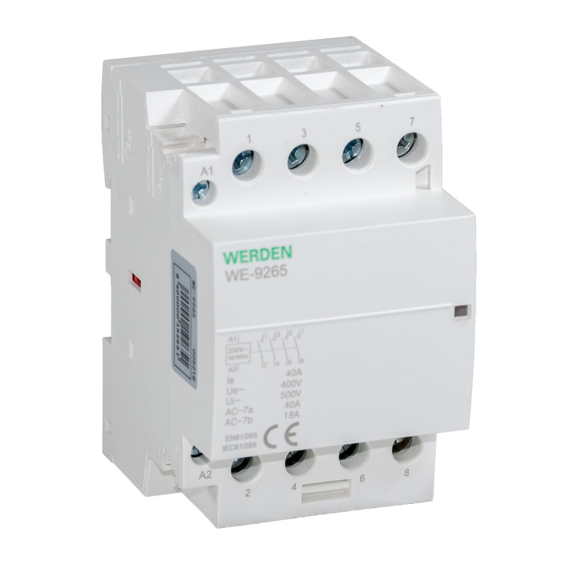 CONTACTOR MODULAR 54 MM 4P 40 A 16 KW