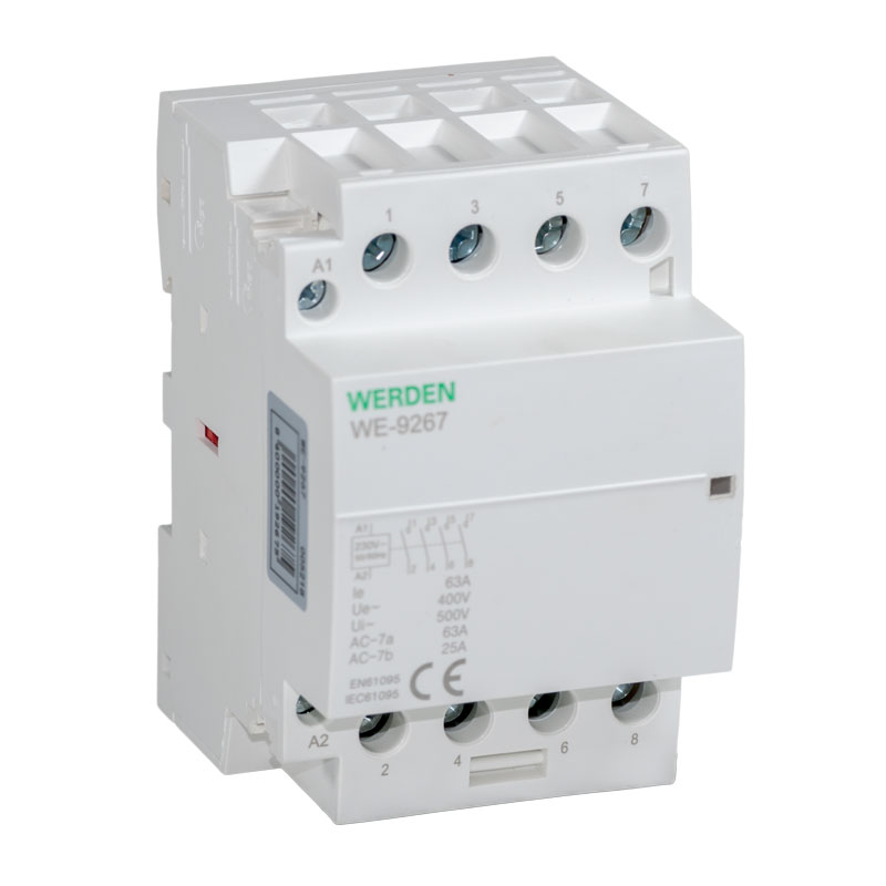 CONTACTOR MODULAR 54 MM 4P 63 A 25 KW