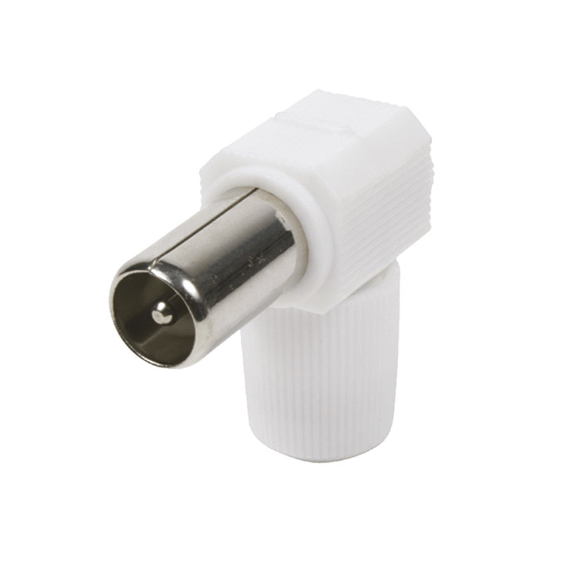 CONECTOR CURVO TV MACHO
