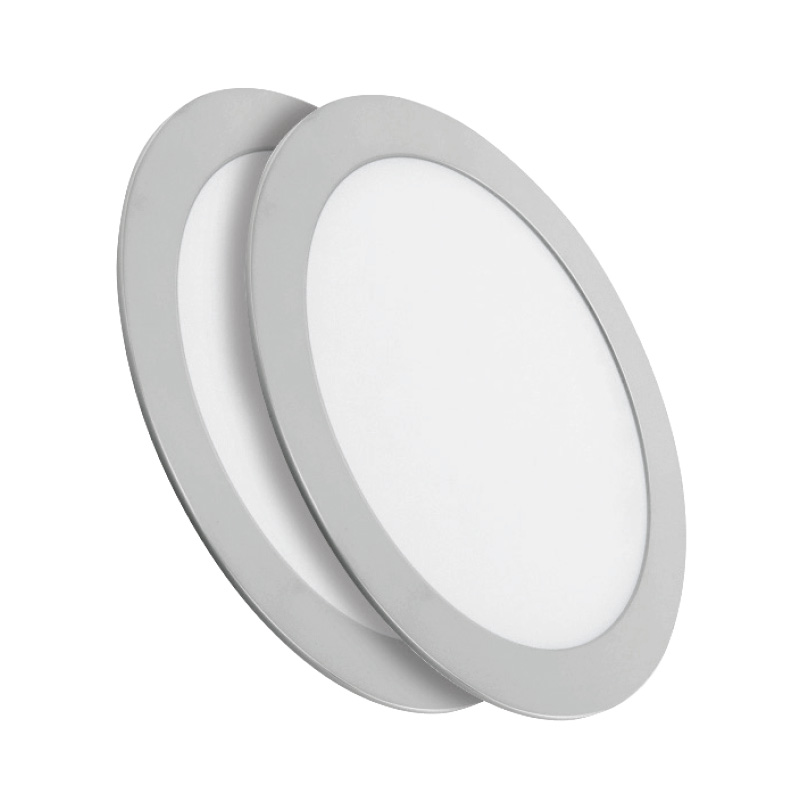 DOWNLIGHT REDONDO EMPOT. LED 12 W NÍQUEL 3000K