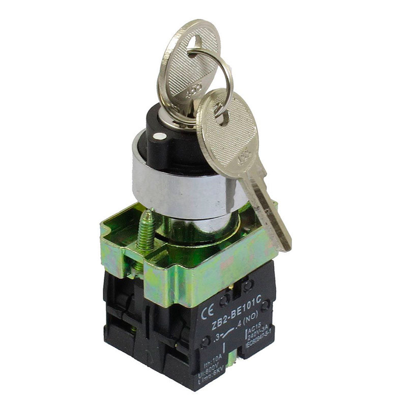 SELECTOR CON LLAVE 1 NA+1 NC NEGRO