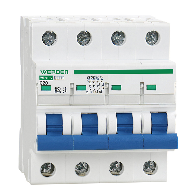 INTERRUPTOR MAGNETOTÉRMICO 4 P 20 A 6 KA