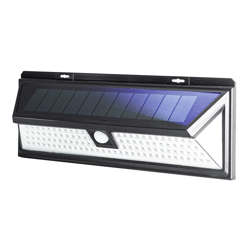 APLIQUE SUP. SOLAR C/SENSOR 10 W. IP65 NEGRO