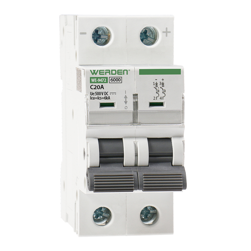 INTERRUPTOR MAGNETOTERMICO DC 2P 20A 6kA