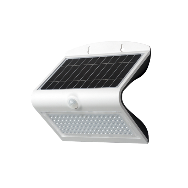 APLIQUE SOLAR PARED CON SENSOR 8W BLANCO