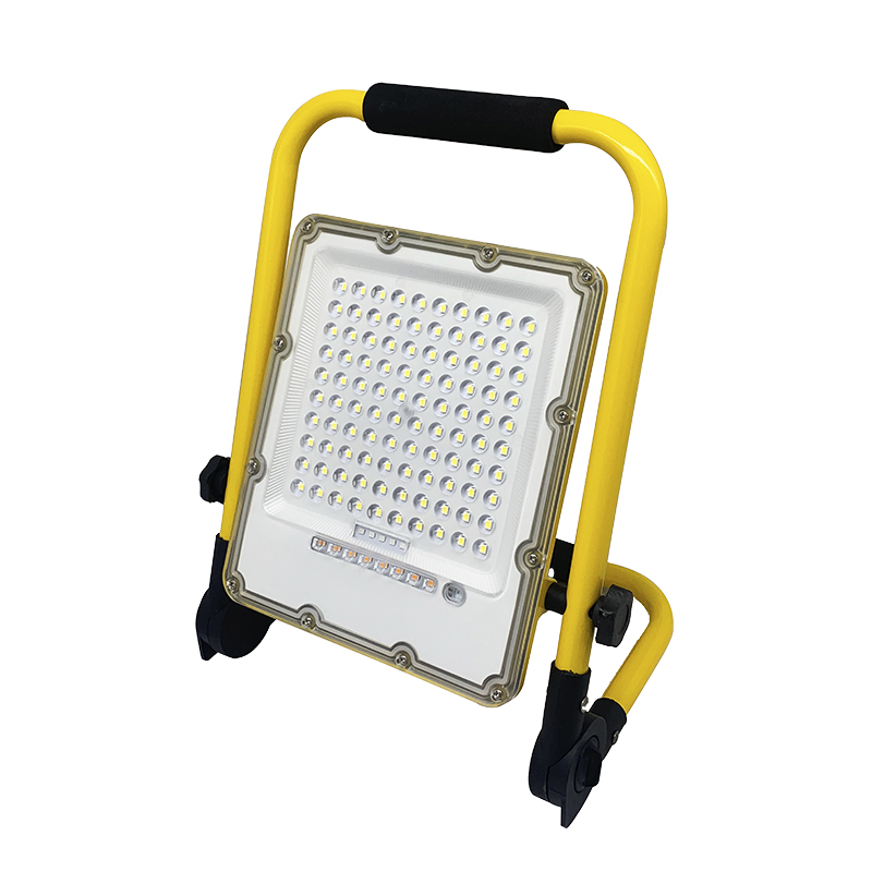 LED SPOTLIGHT 50 W 1500 LM 6500ºK RECHARGEABLE W/HINGED BRACKET
