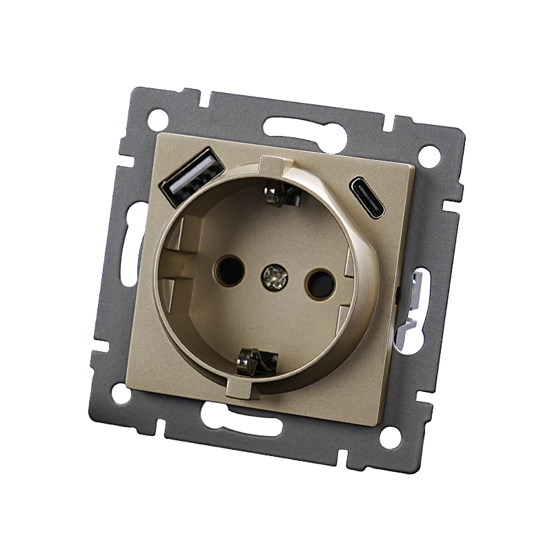 BASE SCHUKO USB A+C 2,1 A EMPOTRAR VICTORIA - CAVA