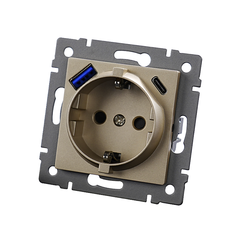 BASE SCHUKO USB A+C 4 A EMPOTRAR VICTORIA - CAVA