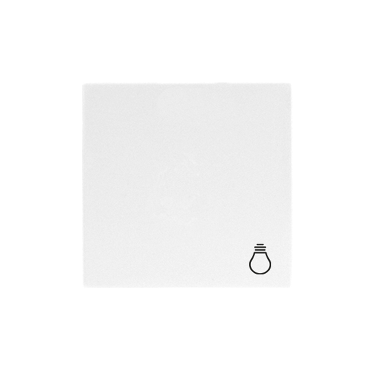 TECLA SIMPLE BOMBILLA SOHO - BLANCO
