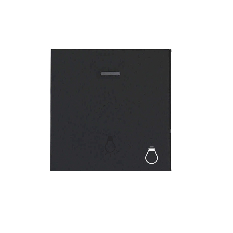 TECLA LUMINOSO BOMBILLA SOHO - NEGRO SOFT 