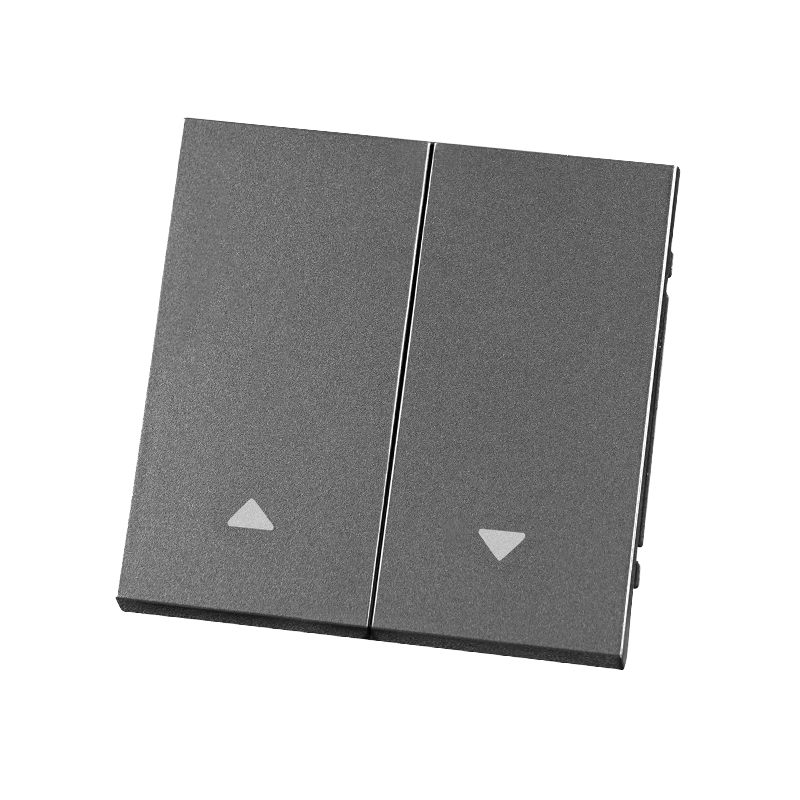 PULSADOR DE PERSIANA DOBLE SOHO - GRIS 