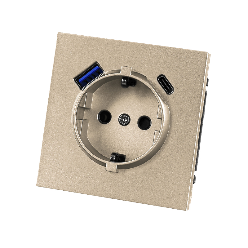 BASE SCHUKO USB A+C 4 A EMPOTRAR SOHO - CAVA