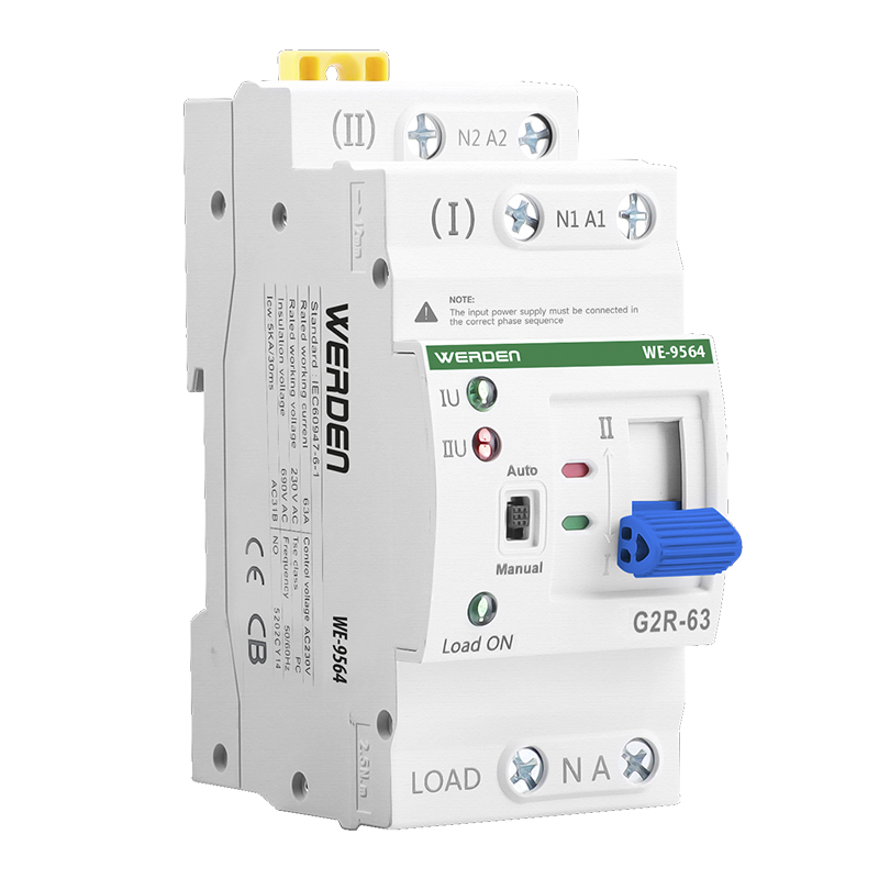 INTERRUPTOR DE TRANSFERENCIA AUTOMÁTICA 2P 63A 220V